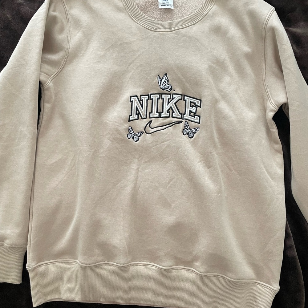 Nike Cream Women’s  Custom Sweathirt